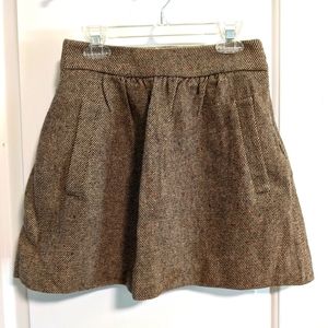 J crew women's 100% wool skirt with pockets size 00